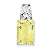 Sterling Silver Lemon Quartz Pendant